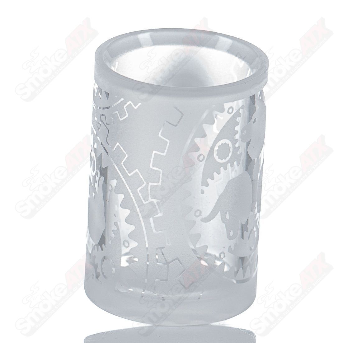 25mm Fully Blasted 10/90 Quartz Grail by Toro Glass - Smoke ATX