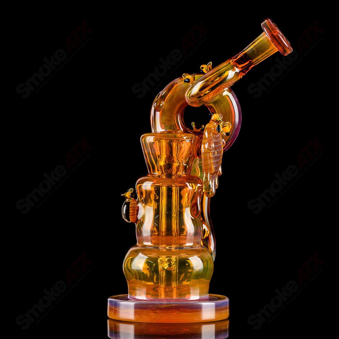 Worked Honeycomb Recycler Mongrel x Joe P Glass - Smoke ATX