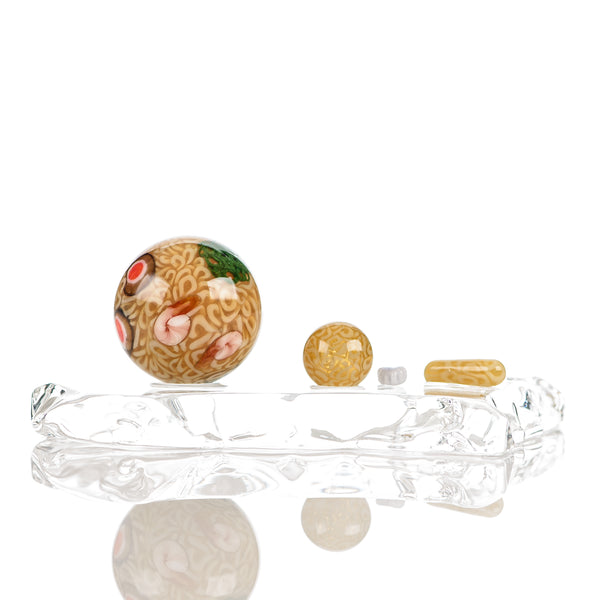 #2 Ramen Marble Cap Set Dojo Glass - Smoke ATX