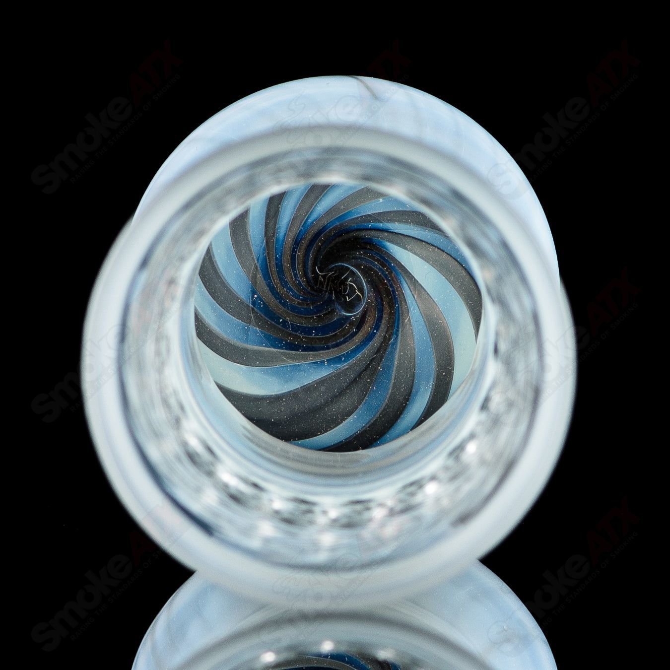 #1 Worked Scalloped Pint Cup by GK Melts - Smoke ATX