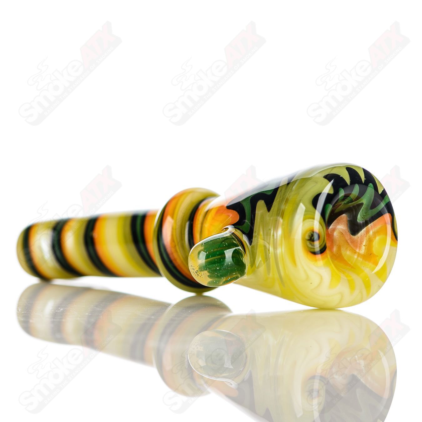 #8 Wig Wag Chillum Katy Wright Glass - Smoke ATX