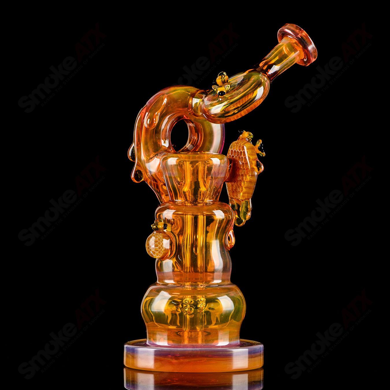 Worked Honeycomb Recycler Mongrel x Joe P Glass - Smoke ATX