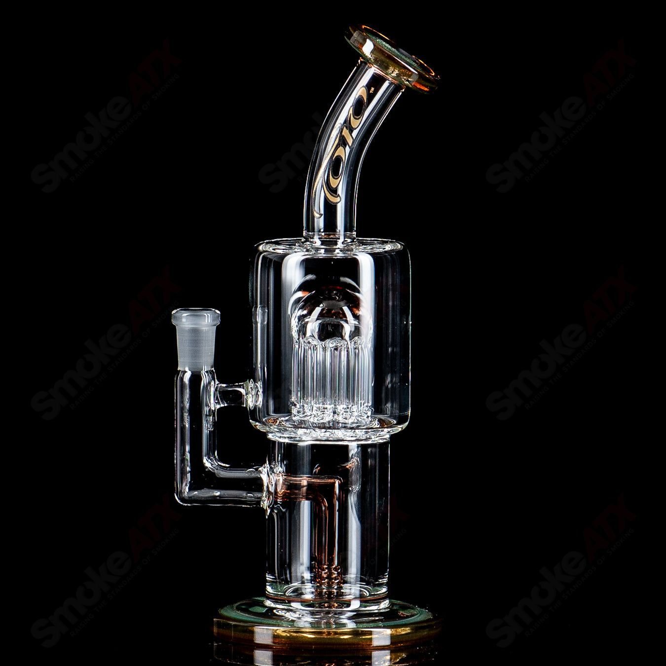 3 10mm Double Macro with Color Caps by Toro Glass - Smoke ATX