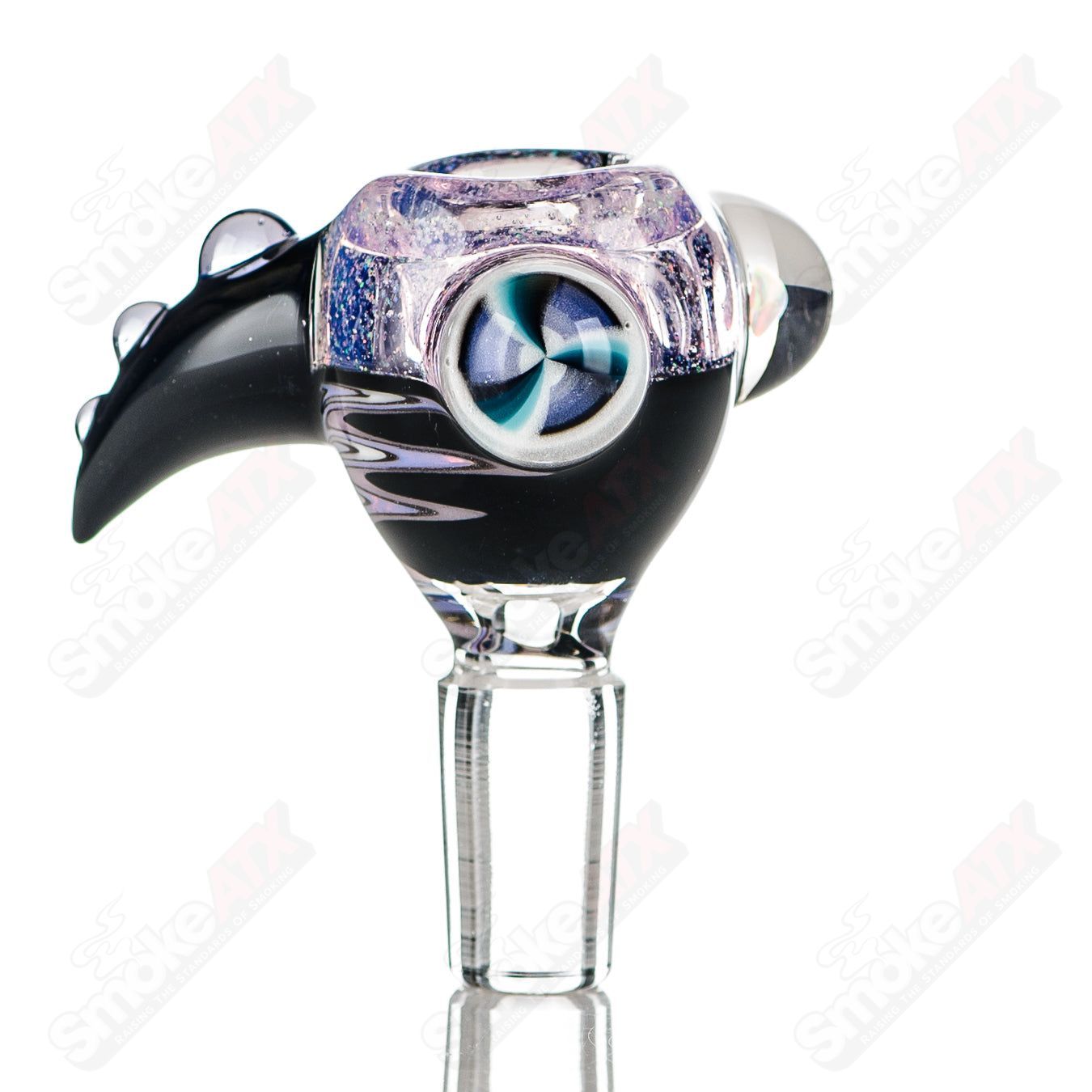 3 14mm Color Worked Slide Bowl Jeremy from Oregon - Smoke ATX