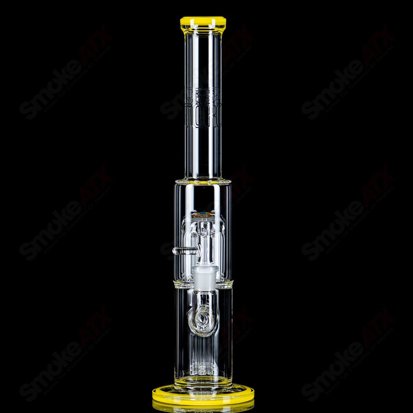 3 18mm 7/13 Arm Perc w/ Reversal Caps Toro Glass - Smoke ATX