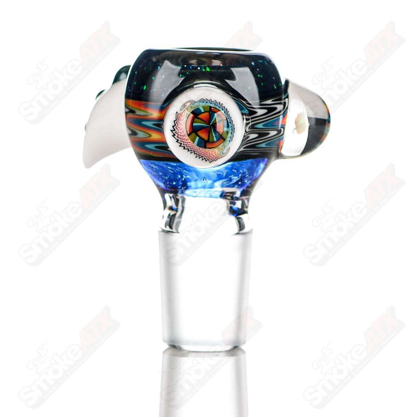 3 18mm Color Worked Slide Bowl Jeremy from Oregon - Smoke ATX