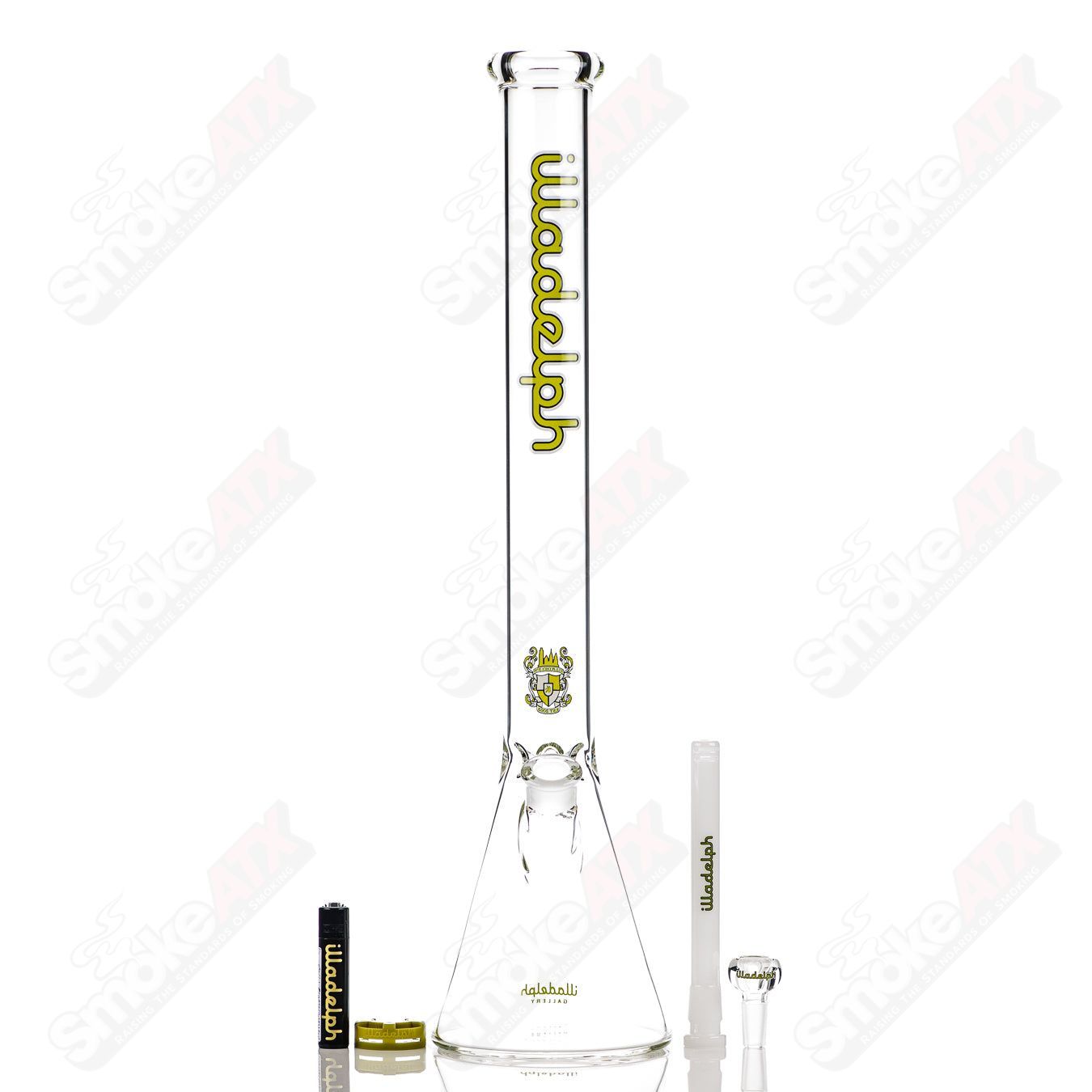 21" 5mm (Lime) Tall Beaker Illadelph - Smoke ATX