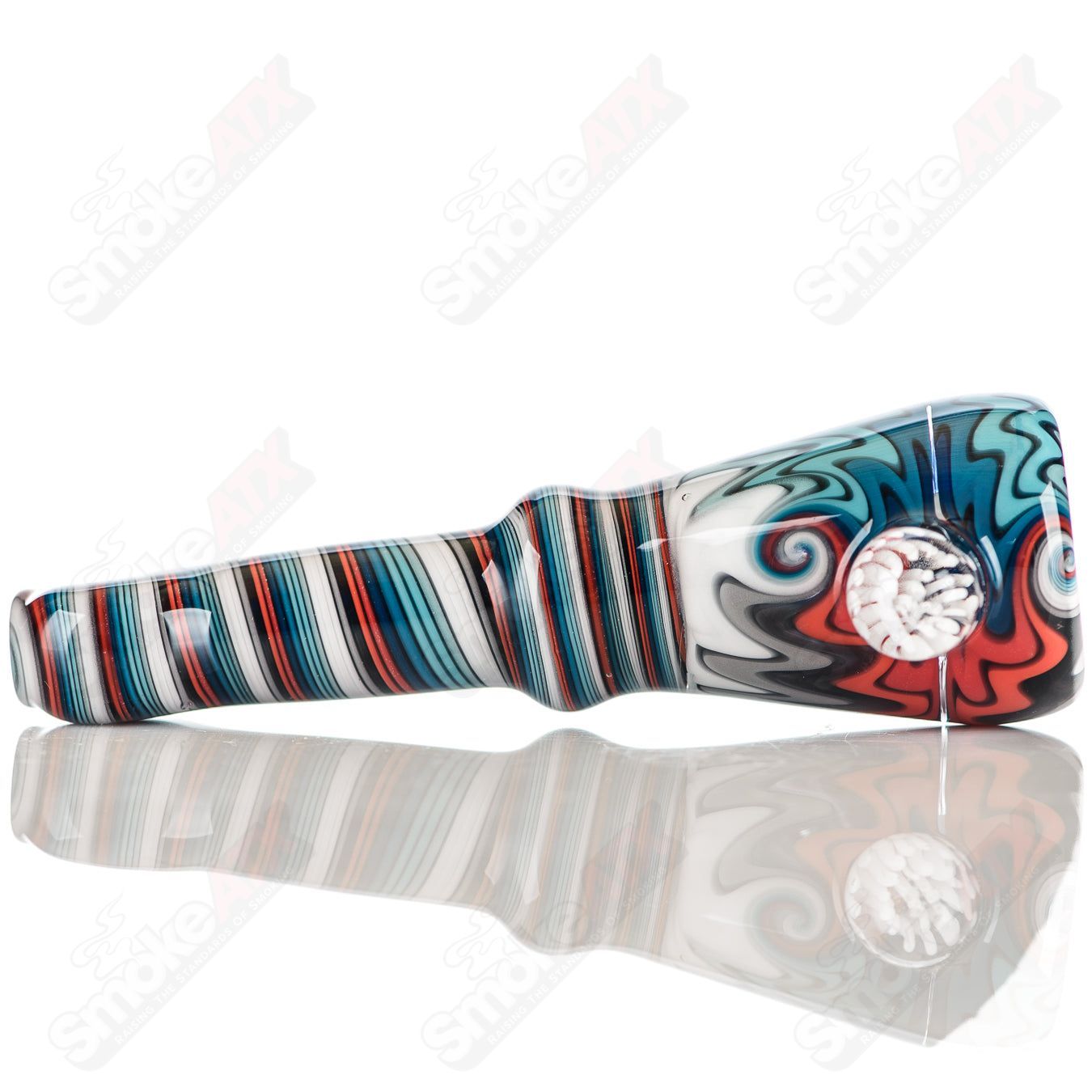 #14 Wig Wag Chillum Katy Wright Glass - Smoke ATX