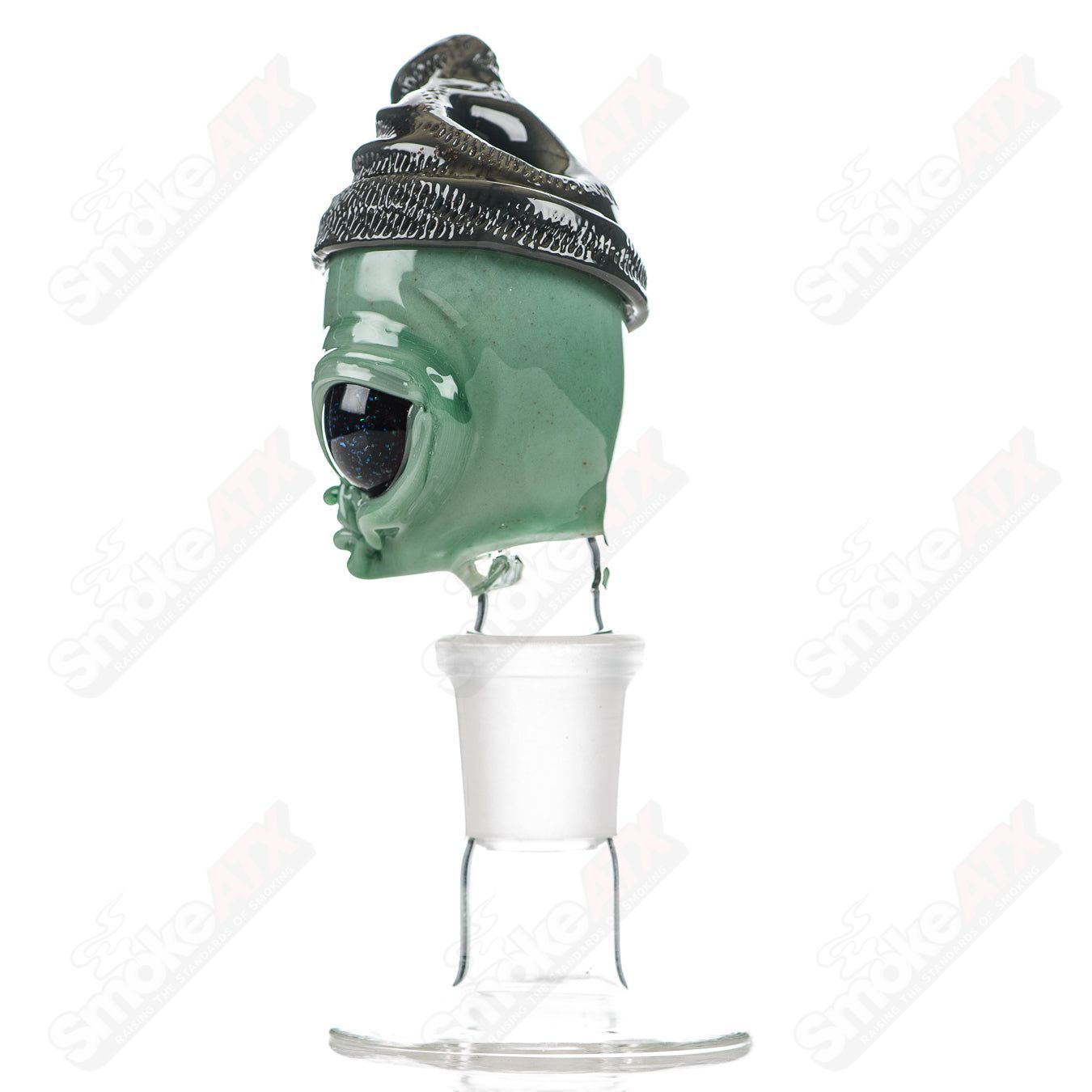 18mm Alien Bowl Slide Ghost Glass - Smoke ATX