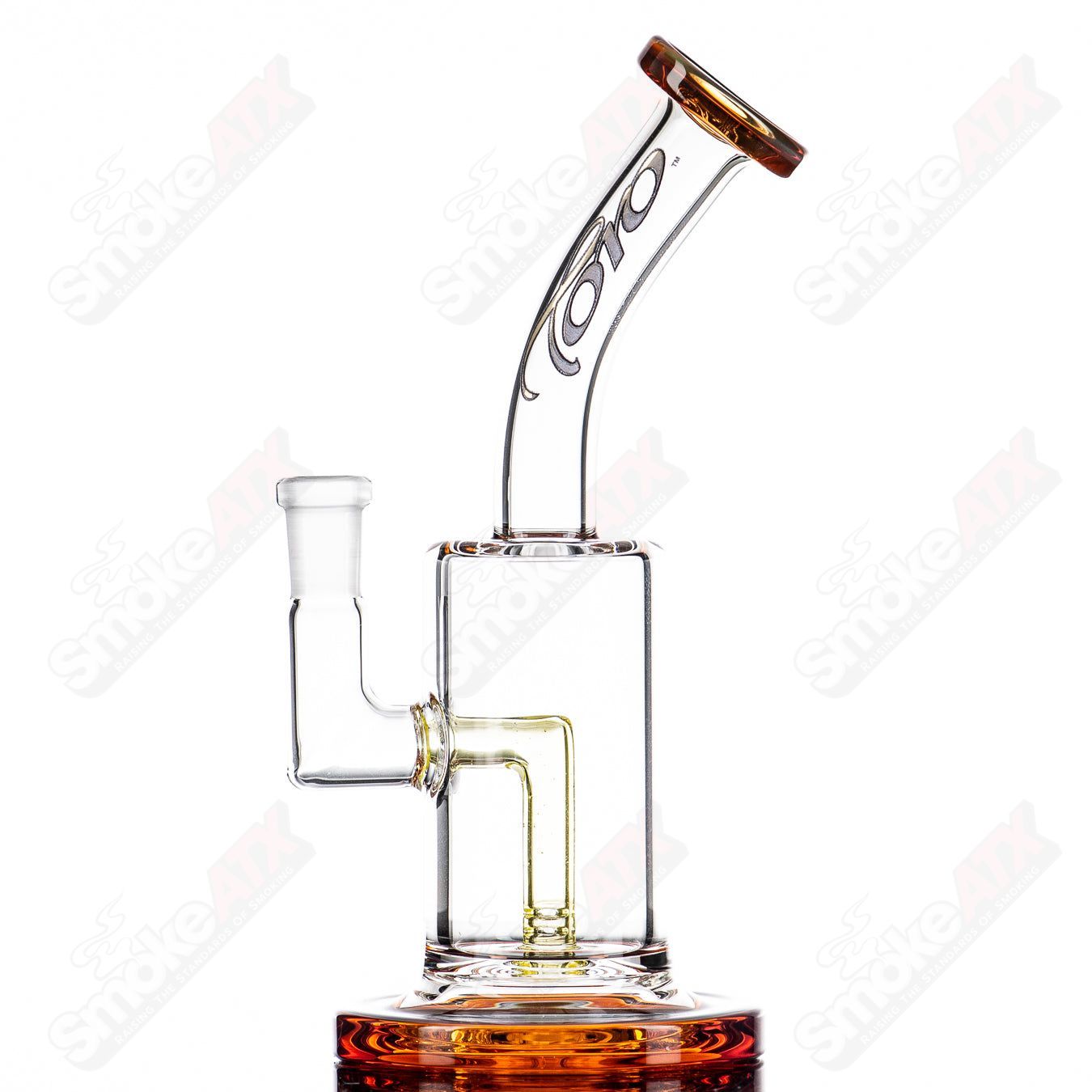 4 10mm Macro Single w/ Color Accents by Toro Glass - Smoke ATX