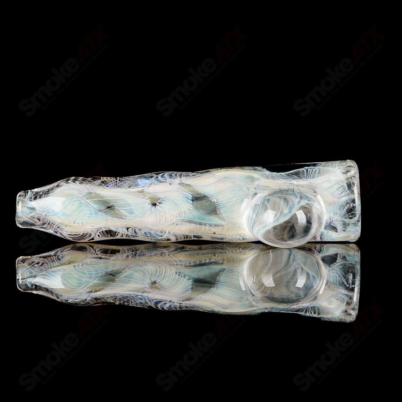4 I/O Worked Chillum Signed - JMK Glass - Smoke ATX