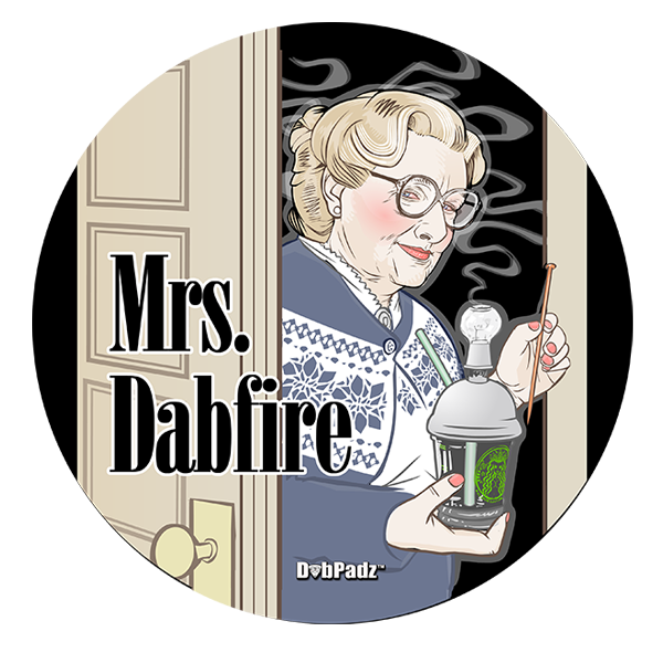 8in Mrs. Dabfire Fabric Dab Padz - Smoke ATX