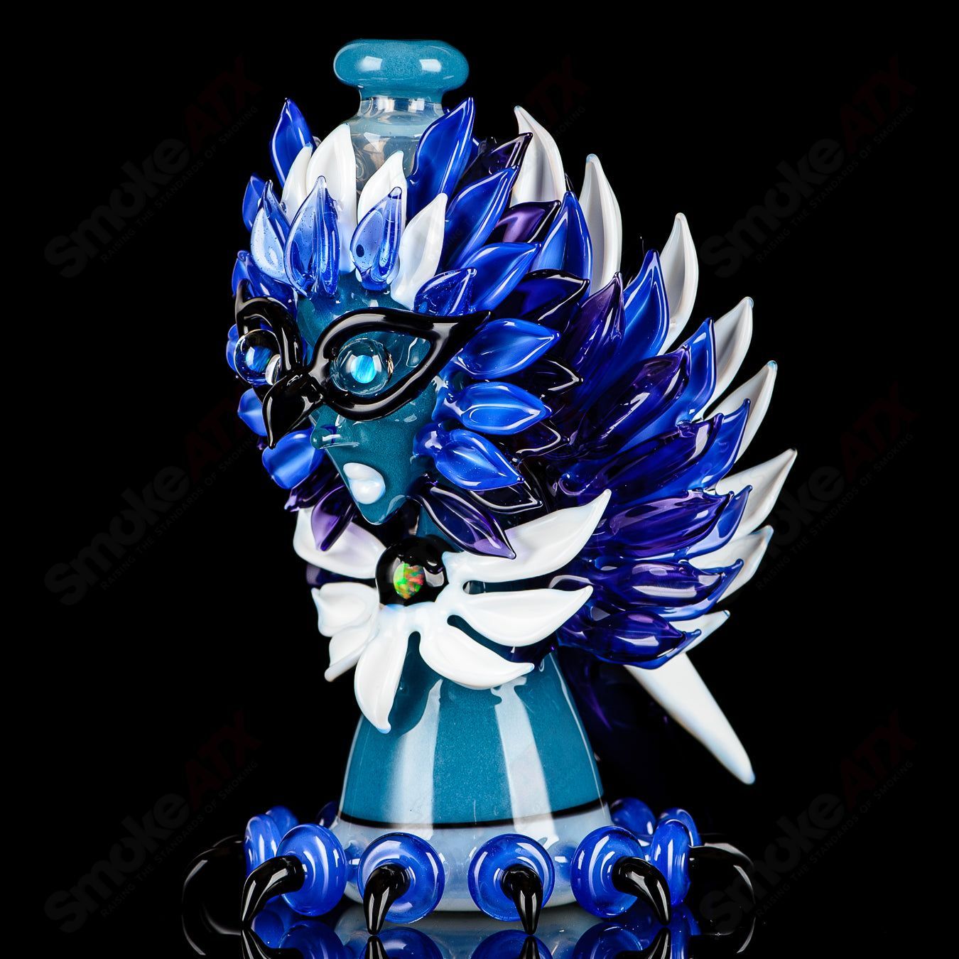 Lace Face Blue Jay Recycler (#2 of the Bird Series) - Smoke ATX