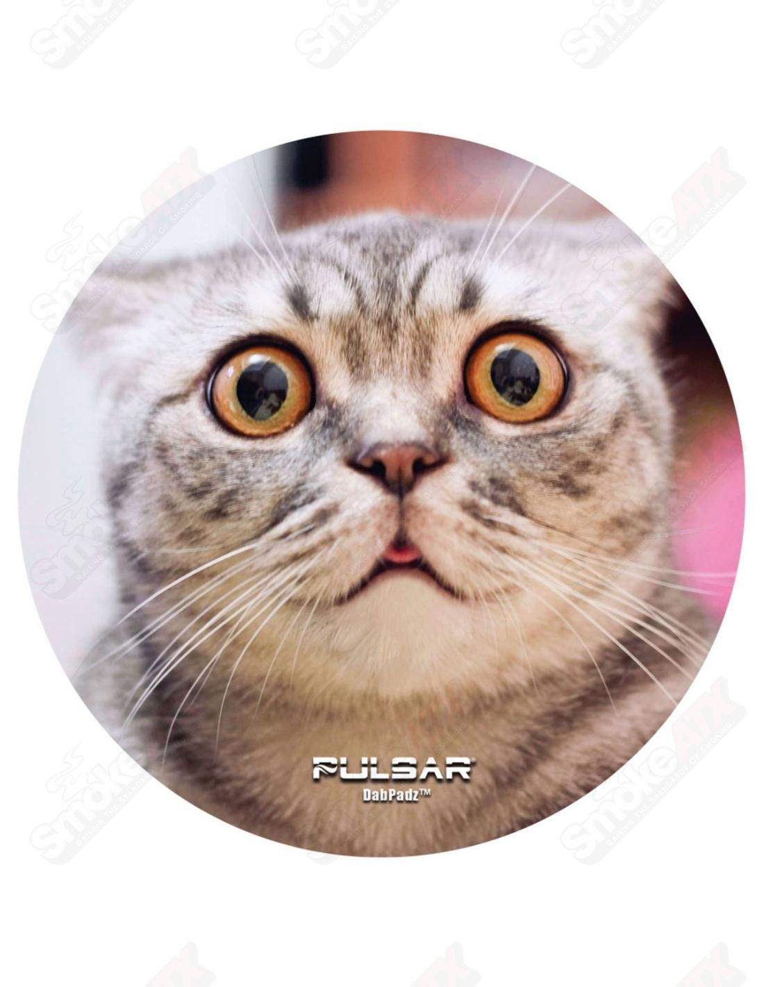 16x10 inch Stoned Cat Pulsar Dab Padz mat - Smoke ATX
