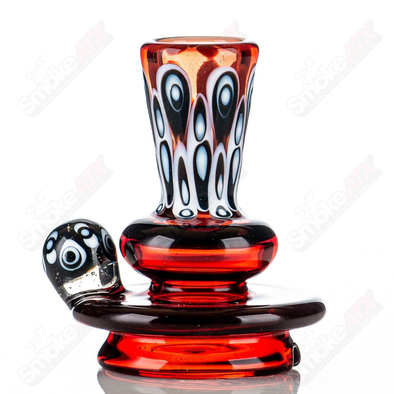 5 Accent Dot - Stack Dry Puffco Top Indo X Geoff Made - Smoke ATX