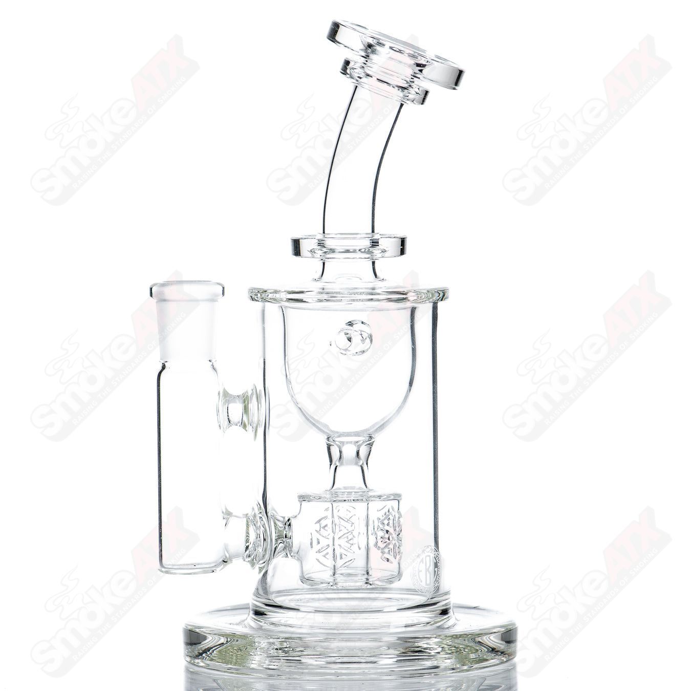 50mm Clear Taurus Incycler Fat Boy Glass - Smoke ATX