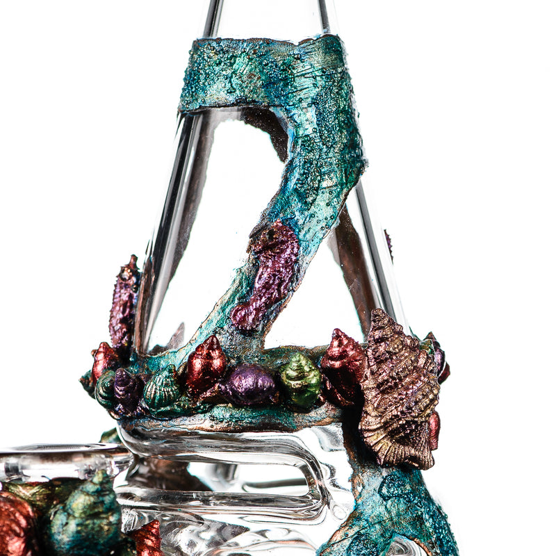 Oceanscape Electroformed Fabcone Rig St. George x Cherry Glass - Smoke ATX