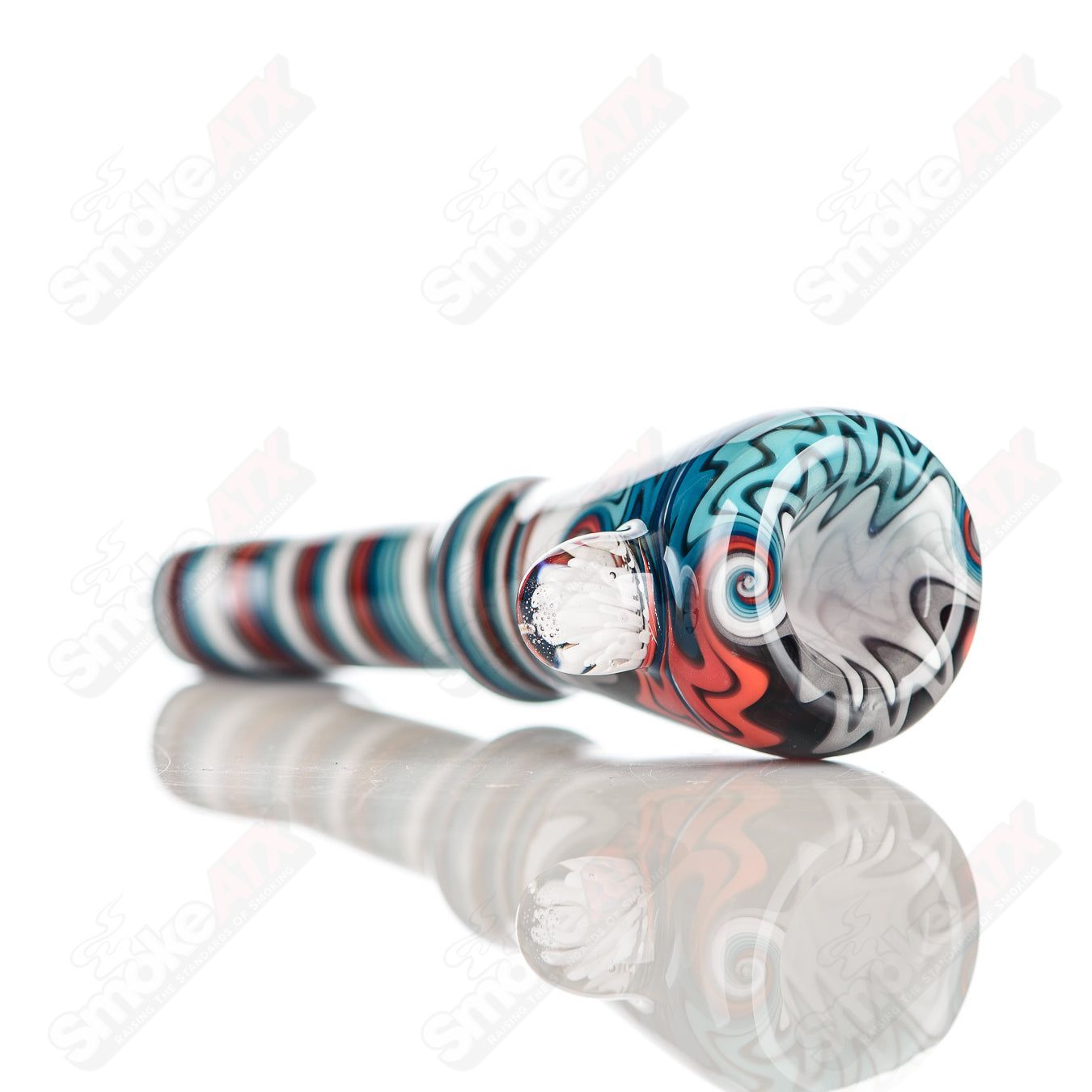 #14 Wig Wag Chillum Katy Wright Glass - Smoke ATX