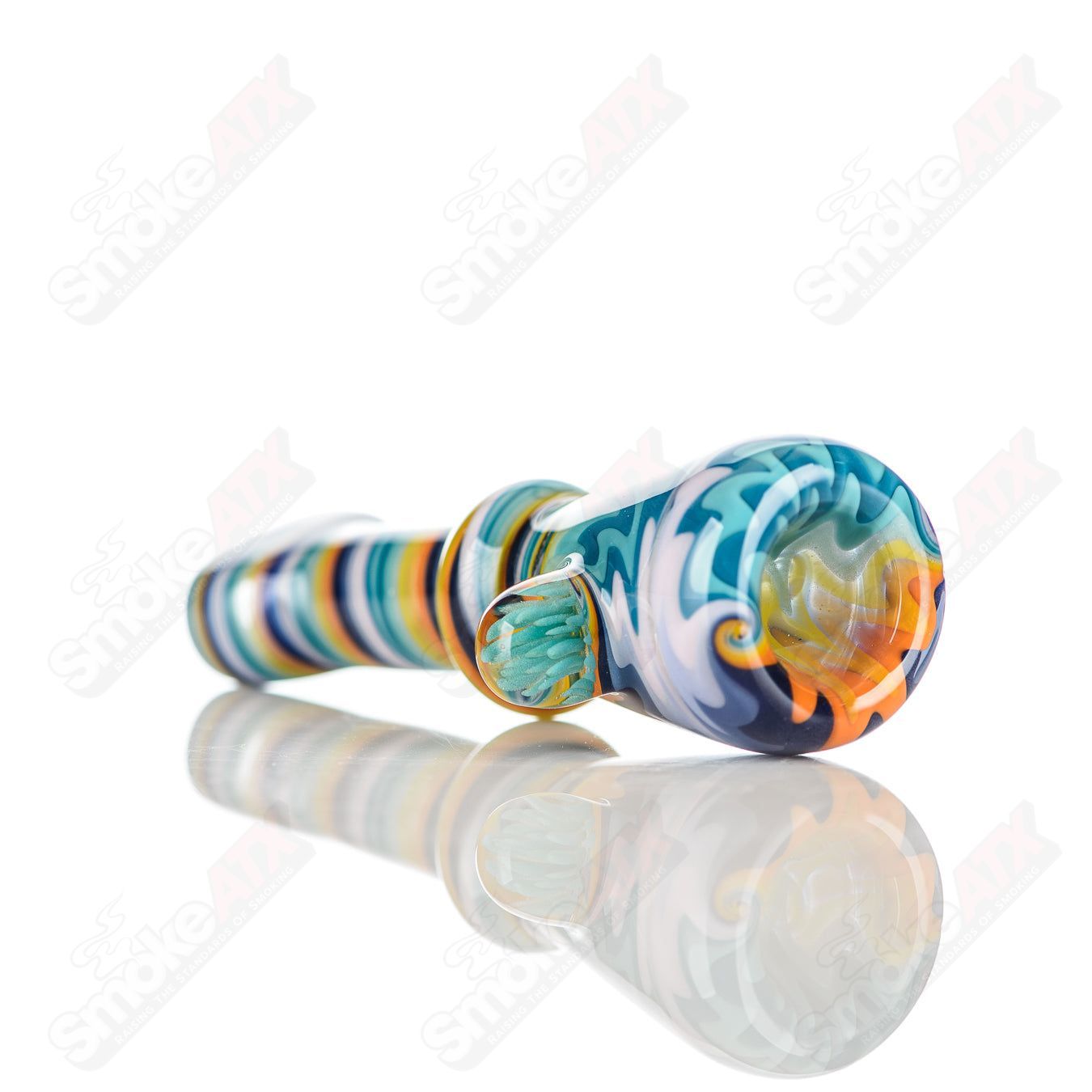 #18 Wig Wag Chillum Katy Wright Glass - Smoke ATX