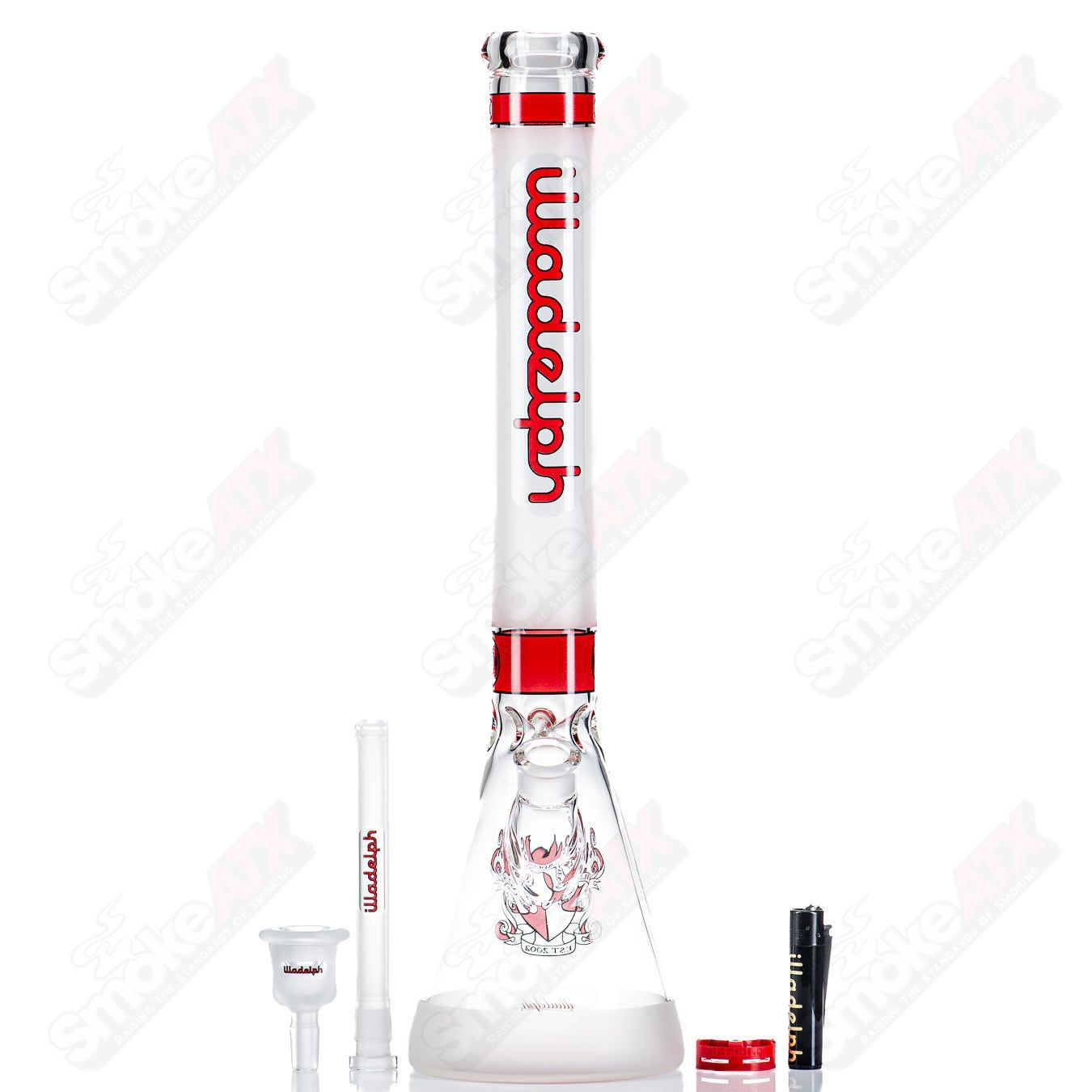 5mm Frosted Medium Beaker (Red) Illadelph - Smoke ATX