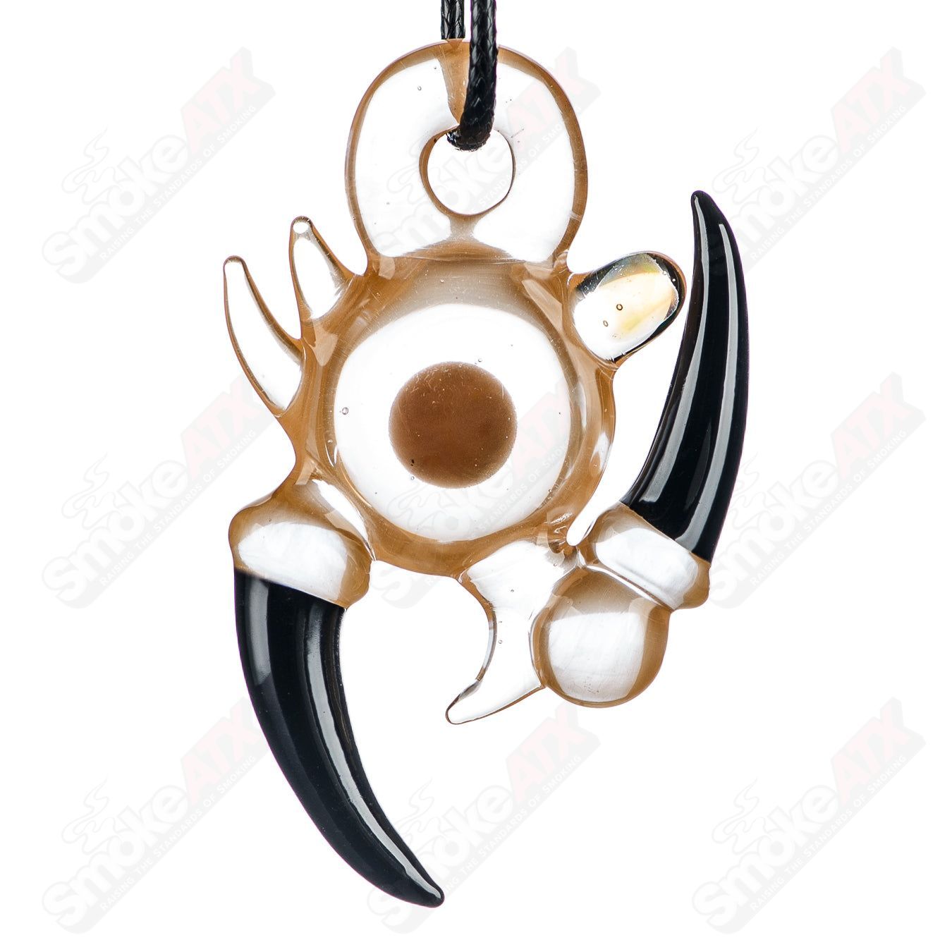 #1 Horn Pendant Goba Glass - Smoke ATX