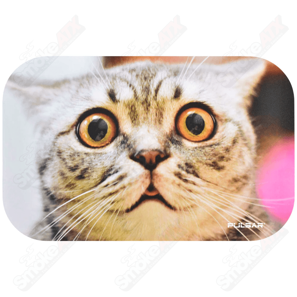16x10 inch Stoned Cat Pulsar Dab Padz mat - Smoke ATX