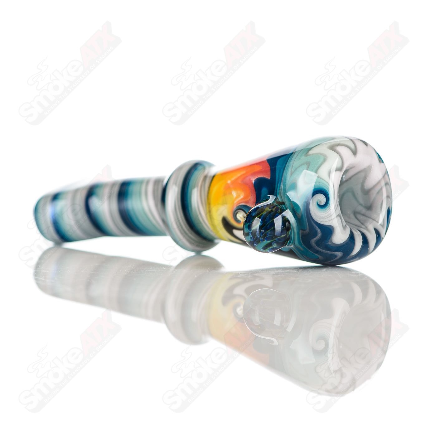 #3 Wig Wag Chillum Katy Wright Glass - Smoke ATX