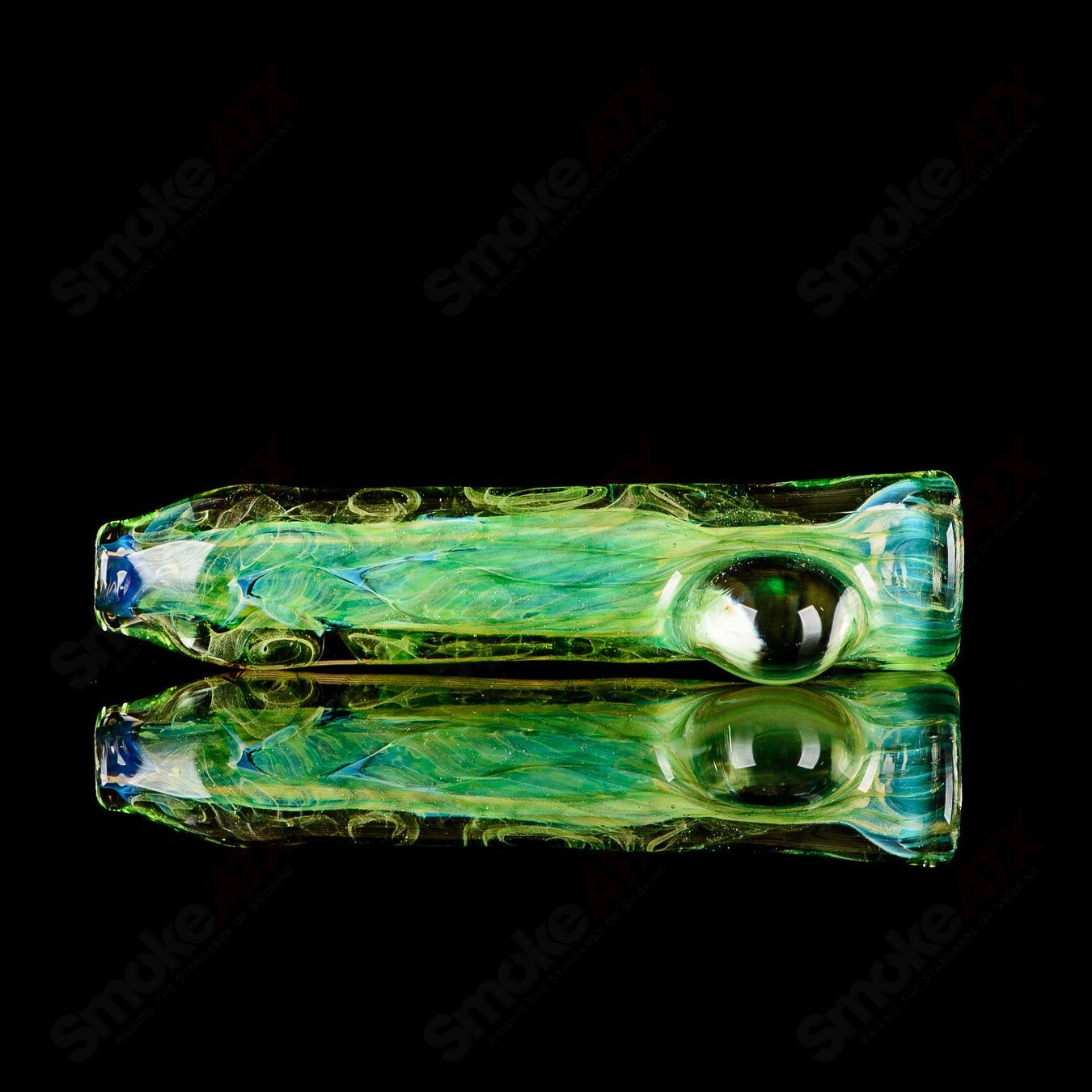 #7 I/O Worked Chillum Signed - JMK Glass - Smoke ATX