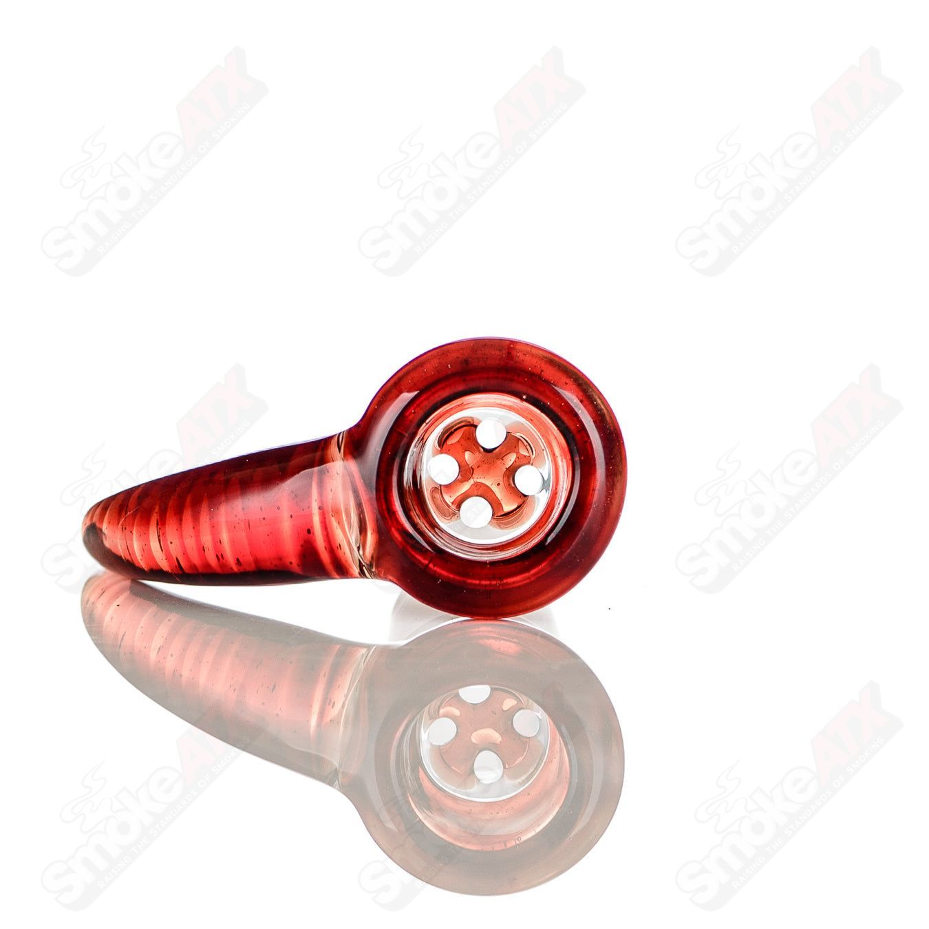 #9 18mm Worked Color 4-Hole Slide Texas Tubes - Smoke ATX