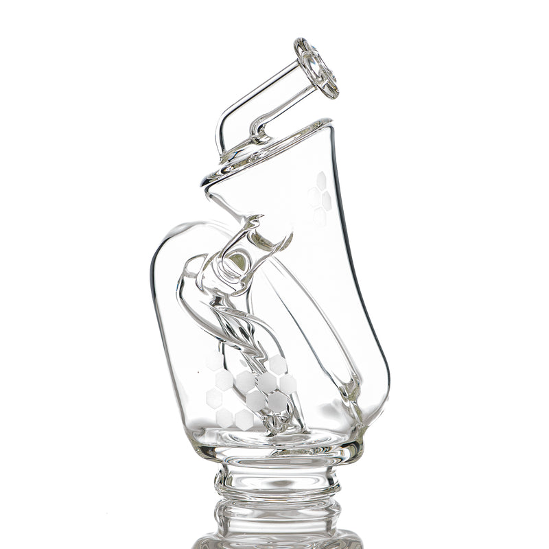 Honeycomb Recyler Top for Peak Pro by Knuckles Glass - Smoke ATX
