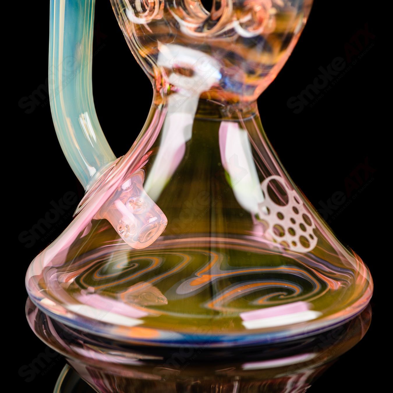 1 of 1 Fume Swiss Oiler Rig Collab W/ Ease Glass - Smoke ATX