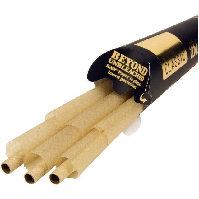 6pk 1 1/4 Black Cones RAW - Smoke ATX