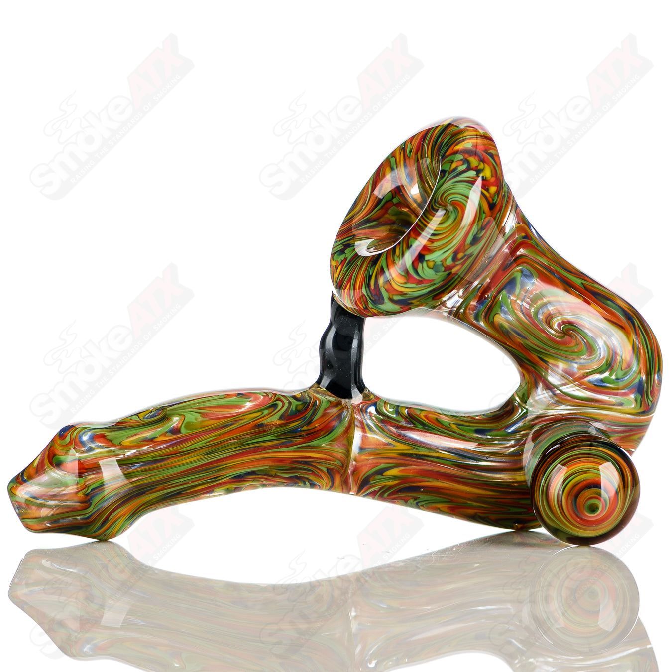 Rainbow Wig Wag Sherlock Signed - JMK Glass - Smoke ATX