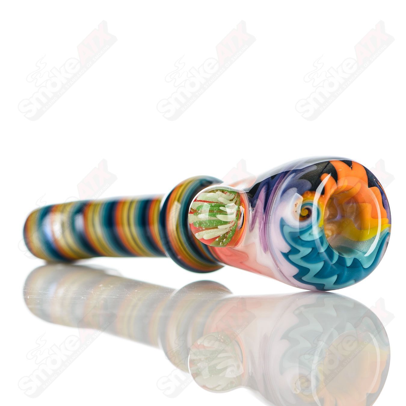 #9 Wig Wag Chillum Katy Wright Glass - Smoke ATX