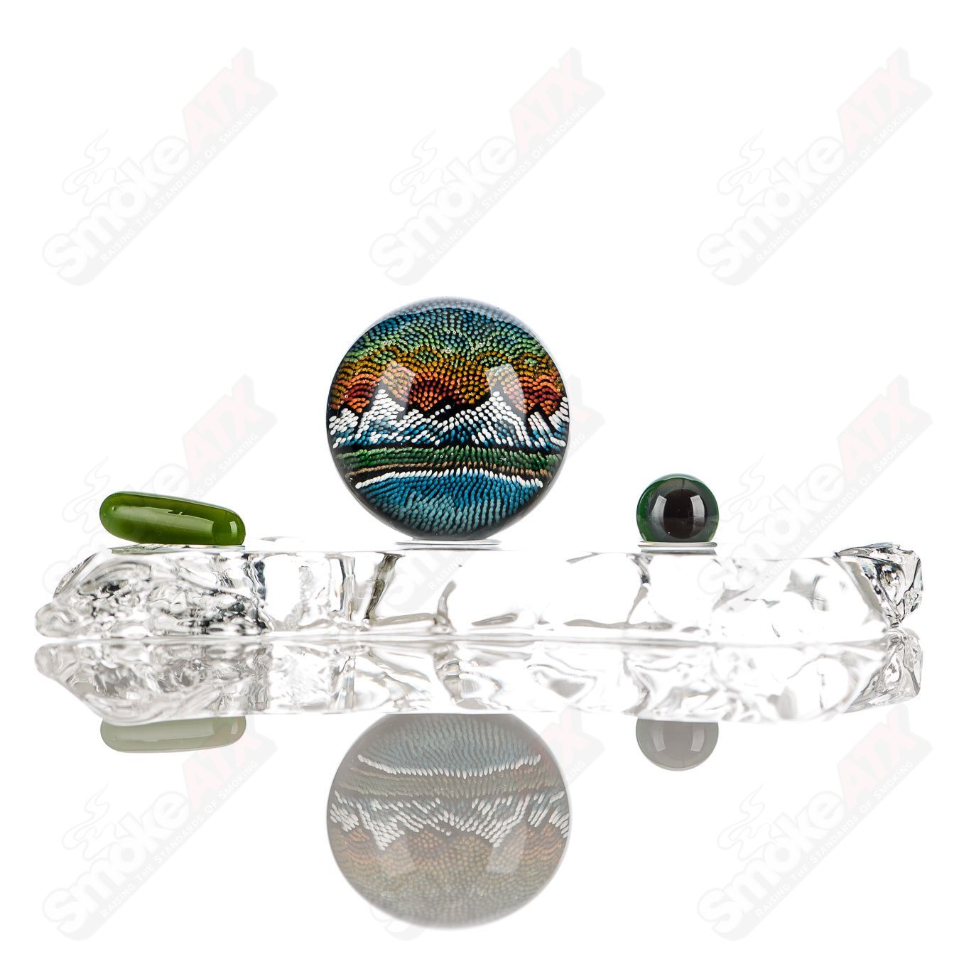 #1 Mountain Slurper Marble JH Glassworks - Smoke ATX