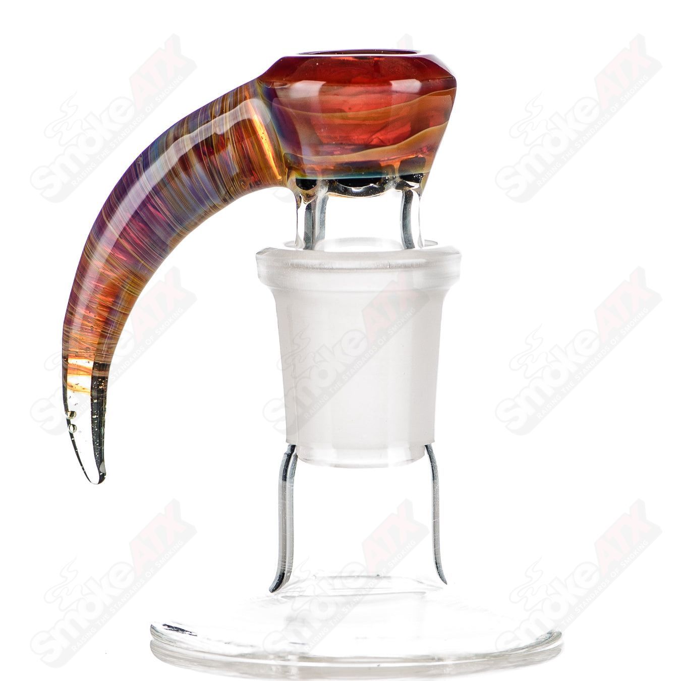 #13 18mm Worked Color 4-Hole Slide Texas Tubes - Smoke ATX