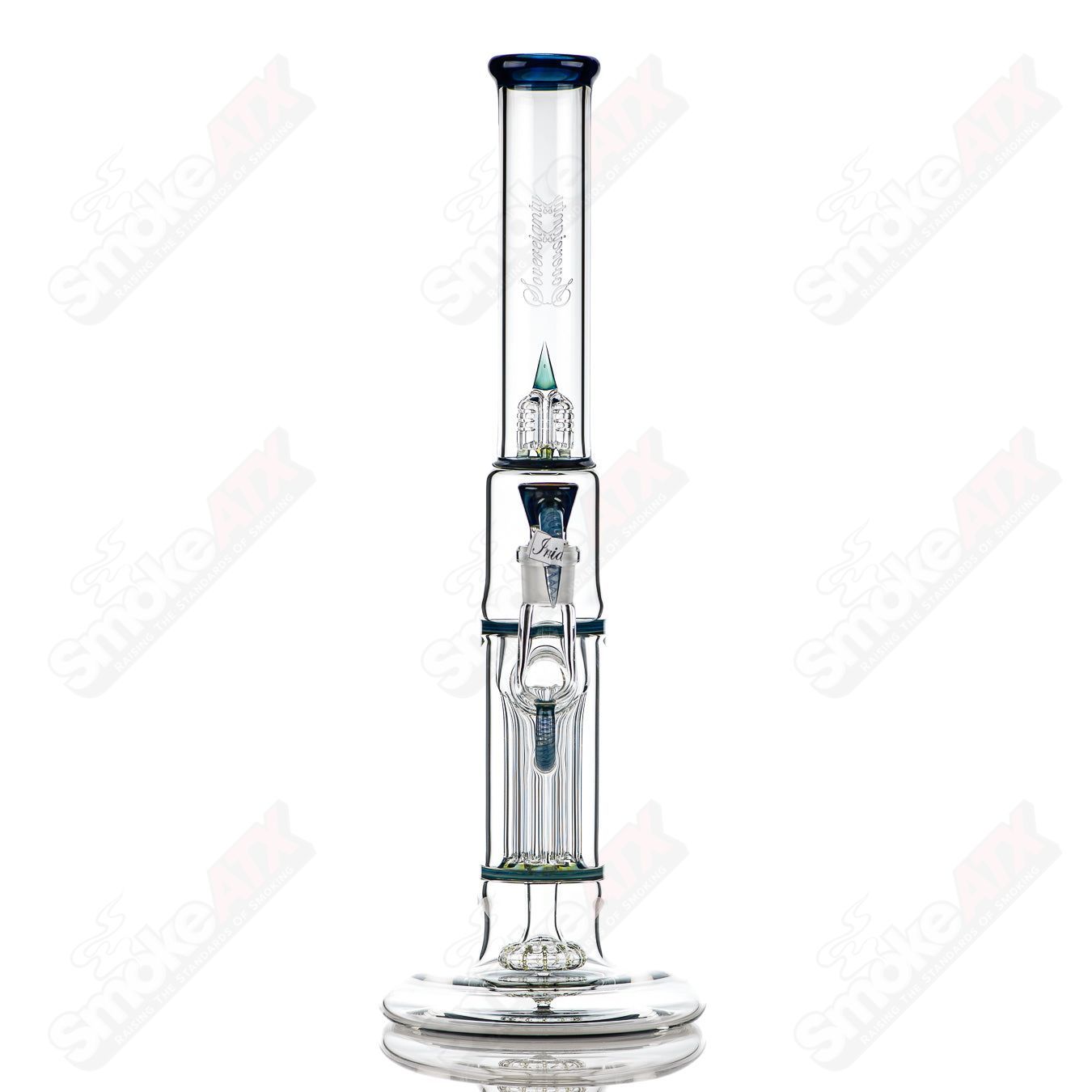 Pillar Straight Neck Hollow Foot Full Accent w/ Accented Seals (Irrid) Size Sovereignty - Smoke ATX