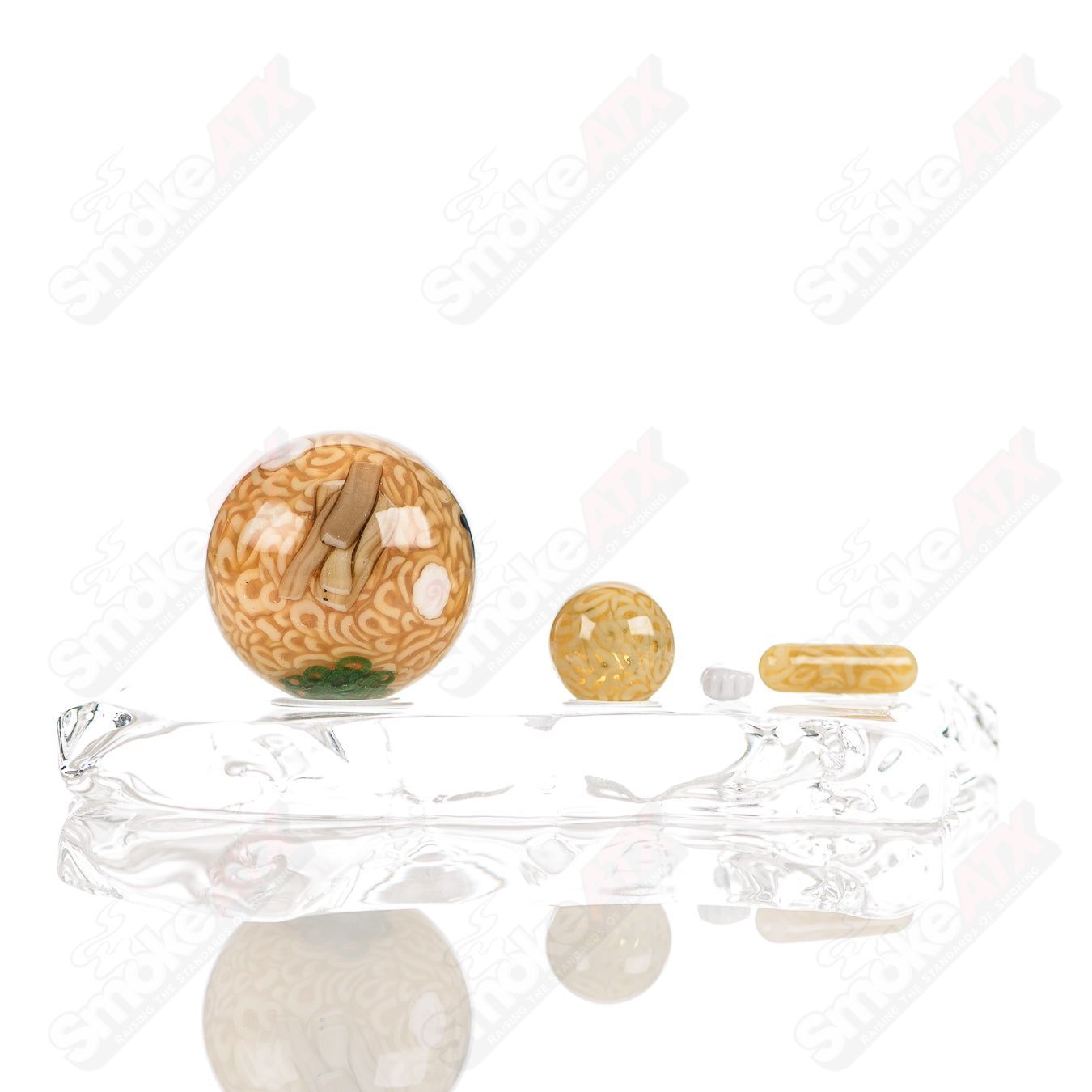#2 Ramen Marble Cap Set Dojo Glass - Smoke ATX