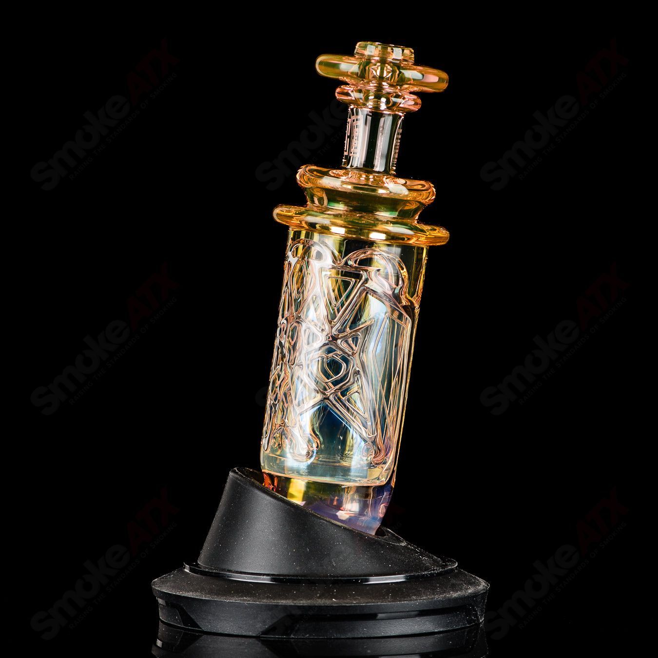 Fumed Columnar (Shatter No.1) Peak Pro Top Avant Garde Glass - Smoke ATX