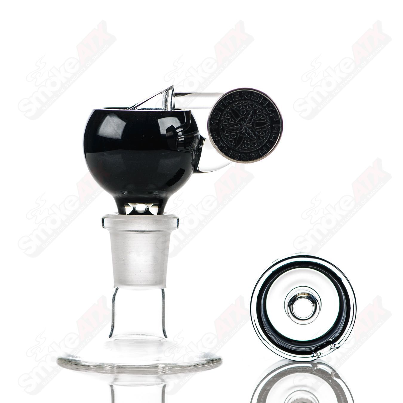 Black-Blue Megapot Set w Swing (Lefty) + Carb Cap Mothership - Smoke ATX