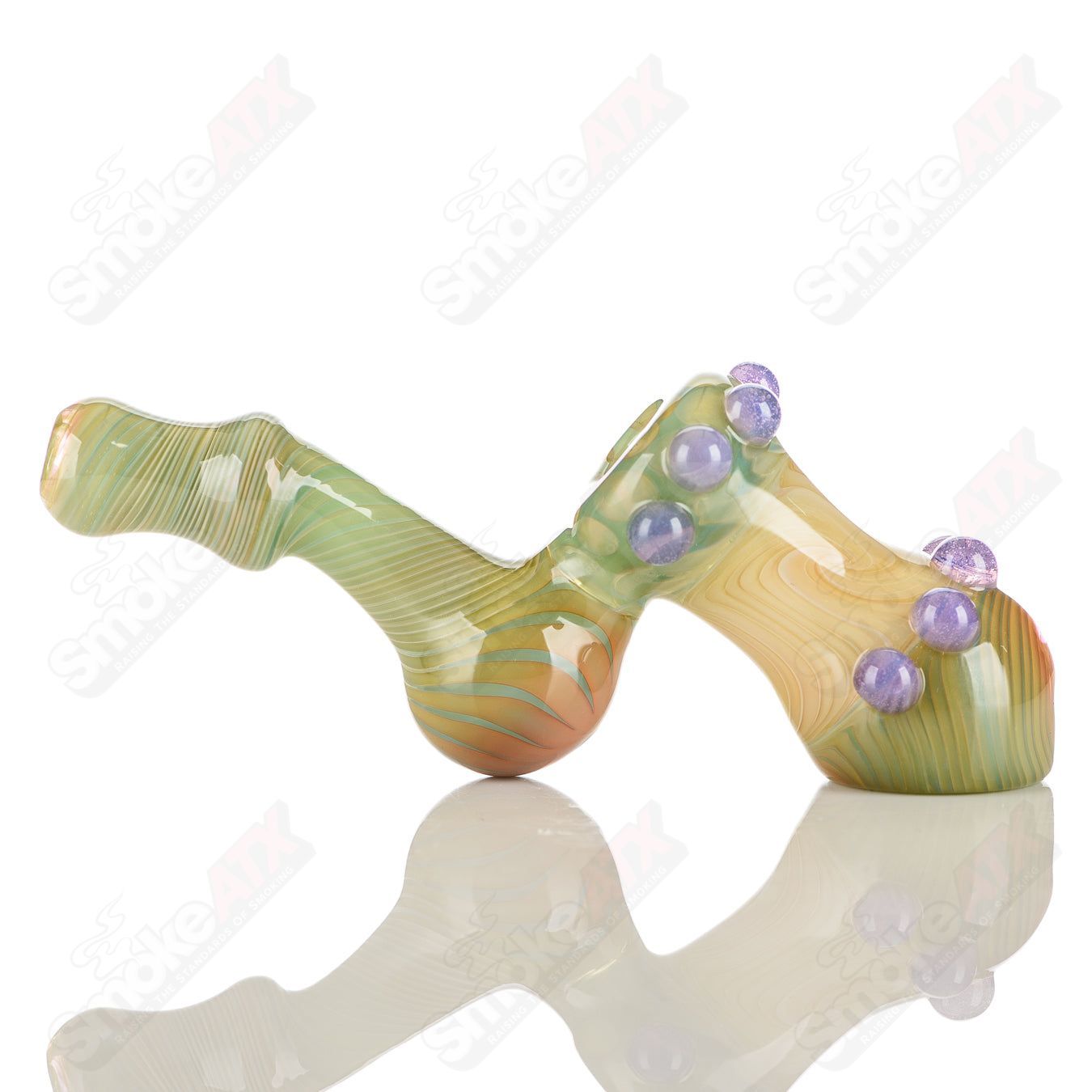 Color Hand Bubbler Pacer Glass - Smoke ATX