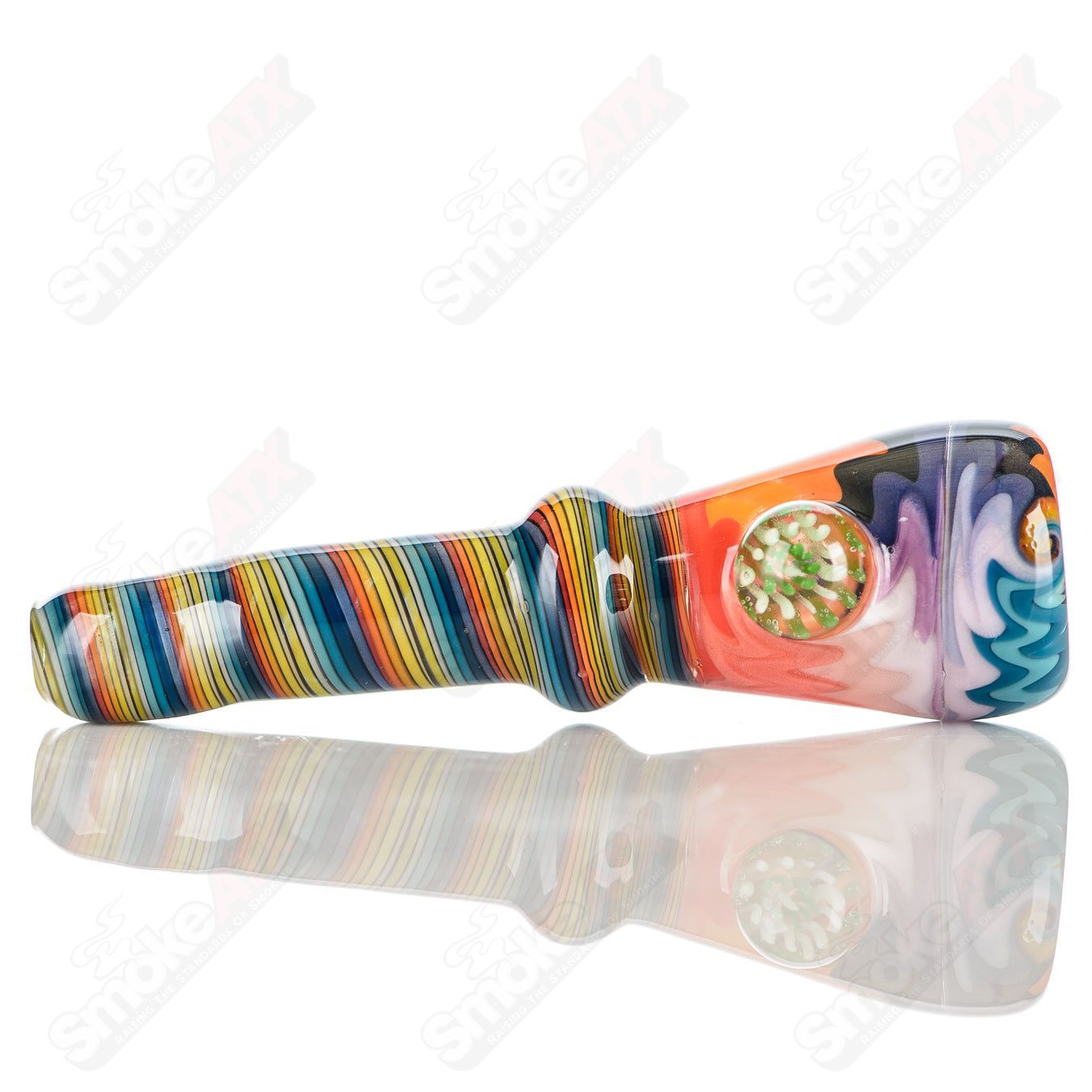 9 Wig Wag Chillum Katy Wright Glass - Smoke ATX