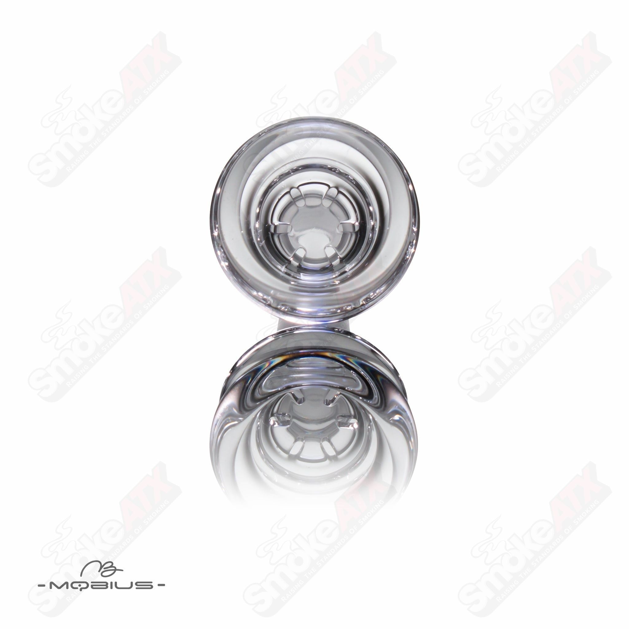 14mm Clear Multi Hole Bowl Mobius - Smoke ATX