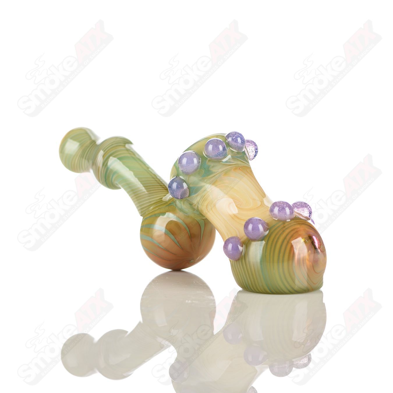 Color Hand Bubbler Pacer Glass - Smoke ATX
