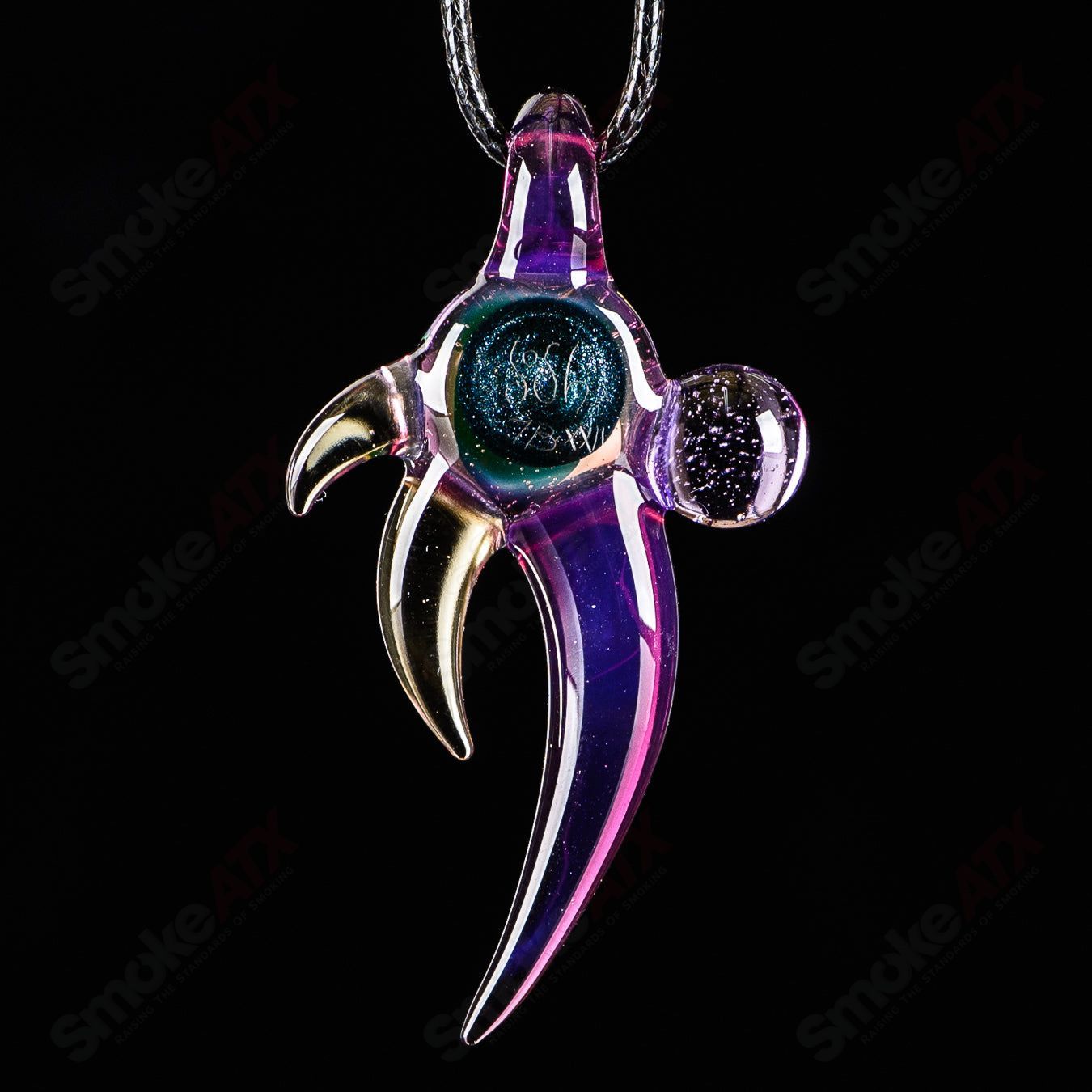 #2 Amulet Pendant Dosh Glass - Smoke ATX