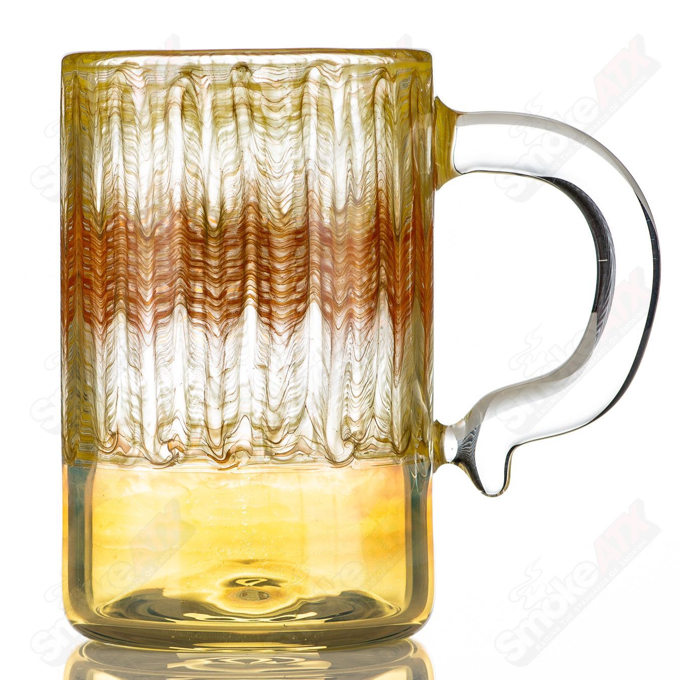Yellow/Orange Wrap N Rake Mug Ed Wolfe Glass - Smoke ATX