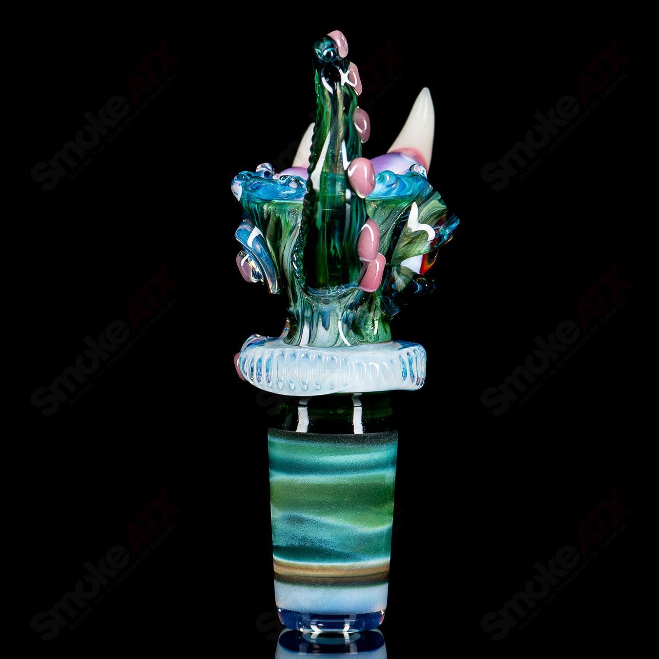 SoL-45 Lace Sphere & Dry Catcher Set by Salt x SoL Glassworks - Smoke ATX