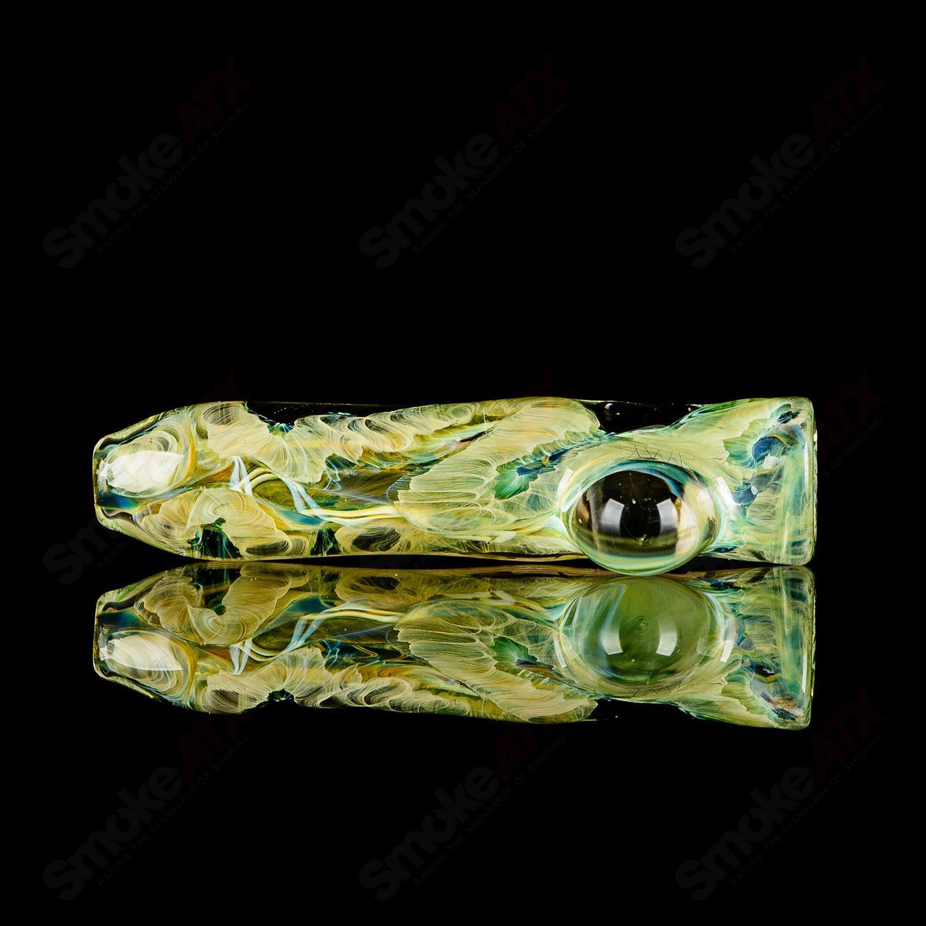 #11 I/O Worked Chillum Signed - JMK Glass - Smoke ATX