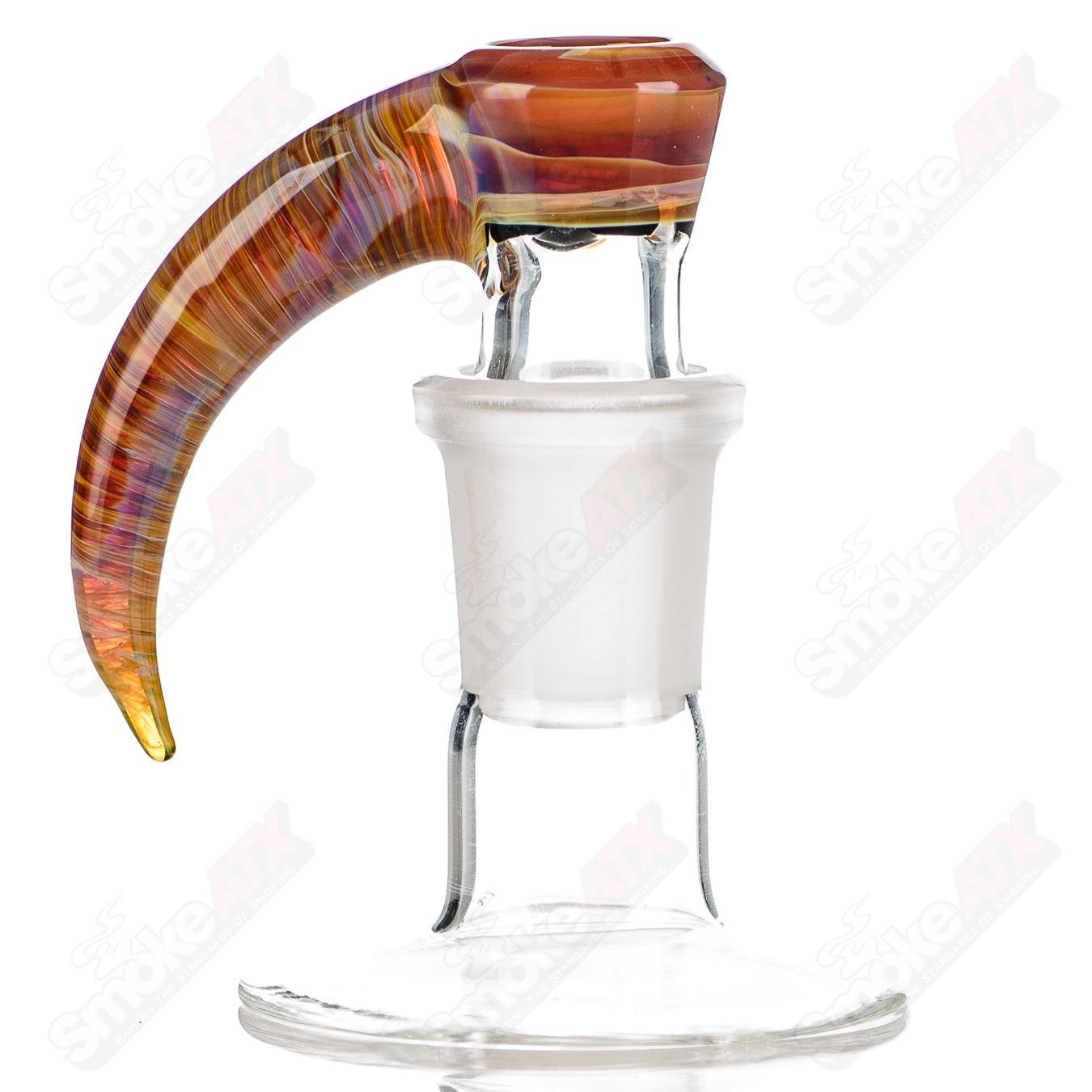 #11 18mm Worked Color 4-Hole Slide Texas Tubes - Smoke ATX