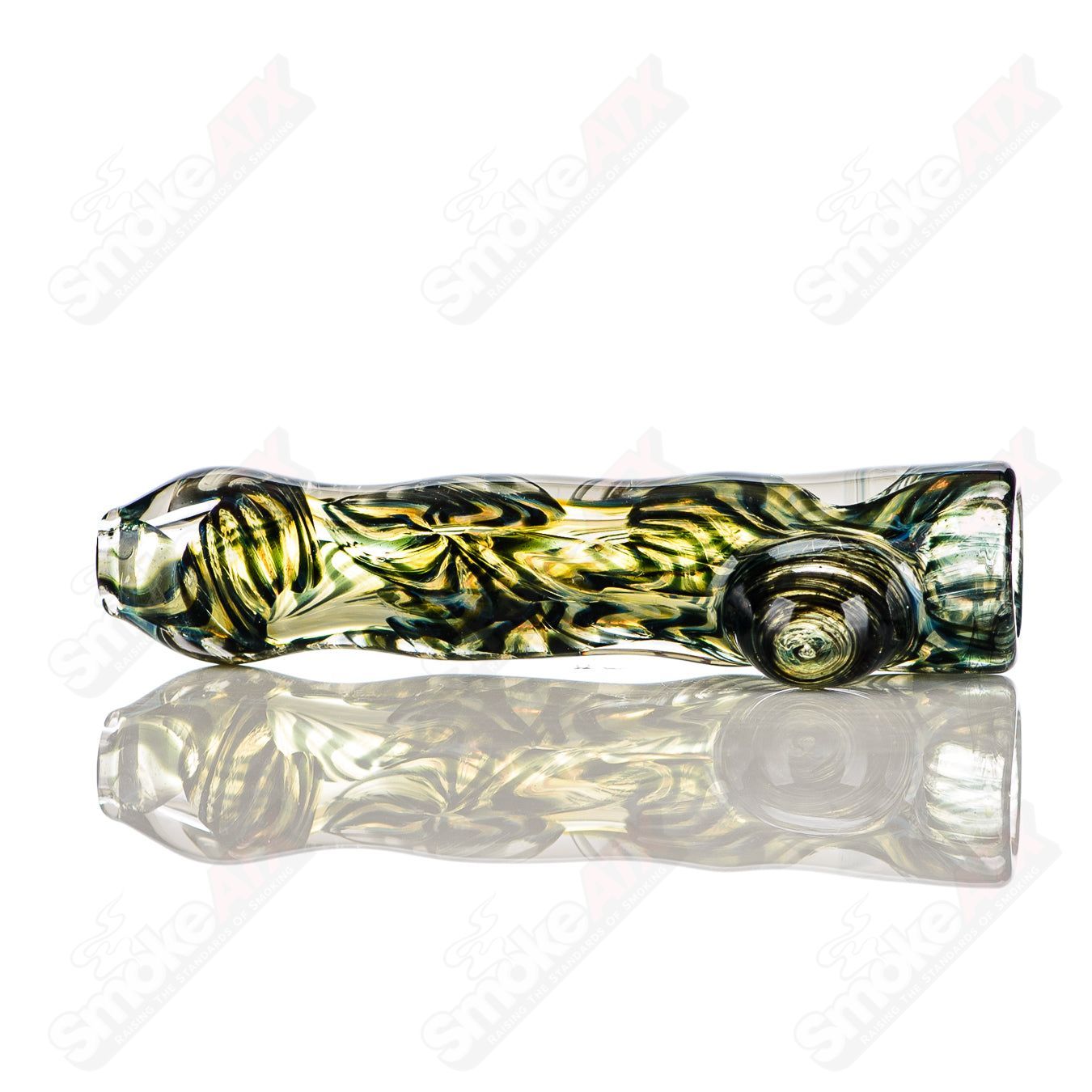 #14 I/O Worked Chillum Signed - JMK Glass - Smoke ATX